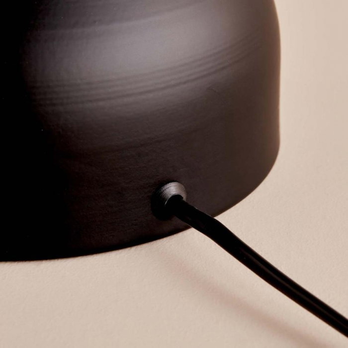 Opviq AYD-3433 Lámpara de mesa con pantalla de tela negra